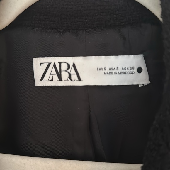 Zara Button Textured Weave Blazer - Picture 5 of 5